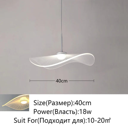 Lustre suspension LED moderne forme lotus pour restaurant — LZ4X9T2
