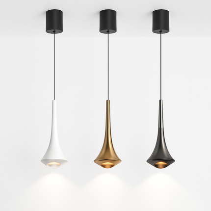 Lustre LED nordique en aluminium à intensité variable anti-éblouissant — LZ4X9T2