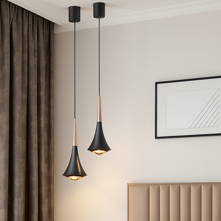 Lustre LED nordique en aluminium à intensité variable anti-éblouissant — LZ4X9T2