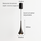 Pearl noir / Chaude - 3000K / 7W Non dimmable