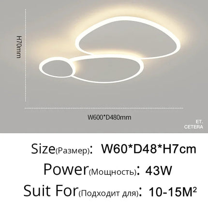 Lustre LED nordique moderne à intensité variable — LZ4D9XQ