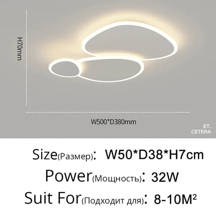 Lustre LED nordique moderne à intensité variable — LZ4D9XQ