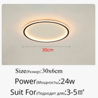 Rond 30cm 24w / Couleur blanche / Blanc chaud, pas de télécommande