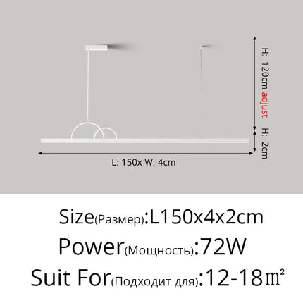 Lustre LED nordique pour éclairage intérieur moderne — LZ4X9T