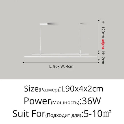 Lustre LED nordique pour éclairage intérieur moderne — LZ4X9T