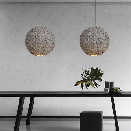 Lustre LED suspension nordique créatif style wabi sabi pour café — LZ4X9T2