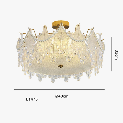 Lustre suspendu LED de luxe au style post-moderne — LZ4X9T