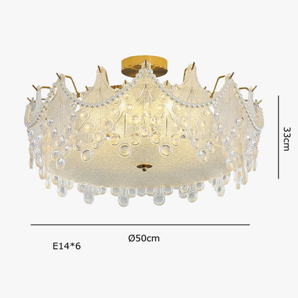 Lustre suspendu LED de luxe au style post-moderne — LZ4X9T