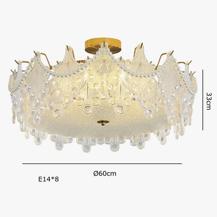 Lustre suspendu LED de luxe au style post-moderne — LZ4X9T