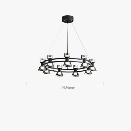 Lustre suspension LED boule en verre postmoderne — LZ4X9P2Q