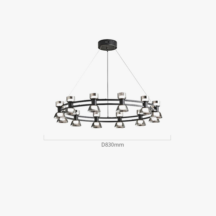 Lustre suspension LED boule en verre postmoderne — LZ4X9P2Q