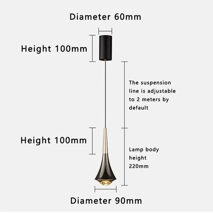 Lustre LED réglable à spectre complet pour bar et restaurant — LZ4X9P