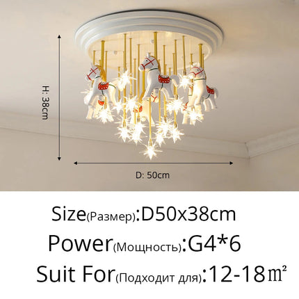 Lustre LED romantique pour décoration intérieure chaleureuse — LZ4X9M