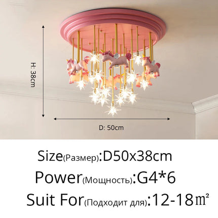 Lustre LED romantique pour décoration intérieure chaleureuse — LZ4X9M