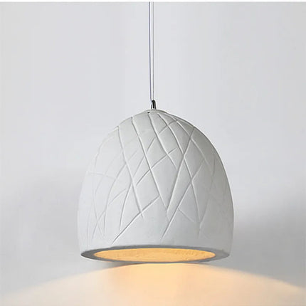 Lustre LED semi-circulaire style nordique wabi sabi — LZ4X7J9