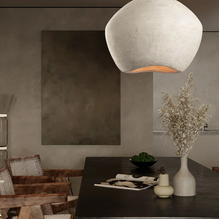 Lustre LED suspension style nordique Wabi Sabi pour restaurant et bar — LZ4X9P2