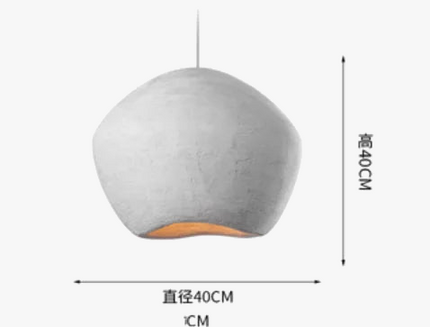Lustre LED suspension style nordique Wabi Sabi pour restaurant et bar — LZ4X9P2