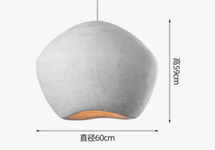 Lustre LED suspension style nordique Wabi Sabi pour restaurant et bar — LZ4X9P2