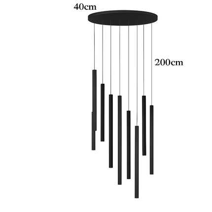 Lustre suspension LED moderne pour villa, loft et hôtel — LZ4X9T1