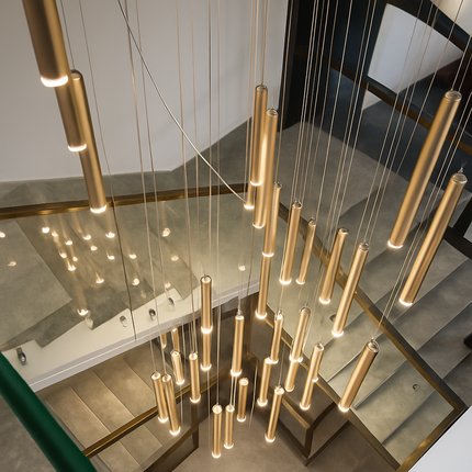Lustre suspension LED moderne pour villa, loft et hôtel — LZ4X9T1