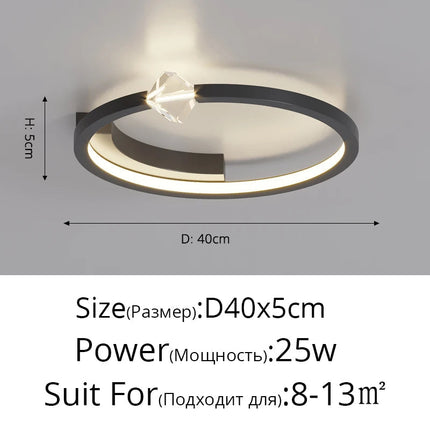 Lustre LED ultra fin pour intérieur polyvalent — LZ4X9T2