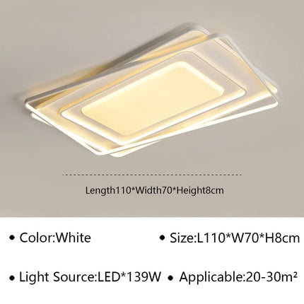 Lustre LED ultra mince pour décoration intérieure moderne — LZ4X7P