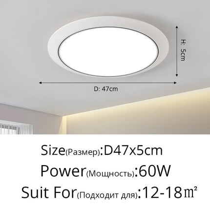 Lustre LED ultra-fin circulaire trois-protections minimaliste — LZ4X9T2