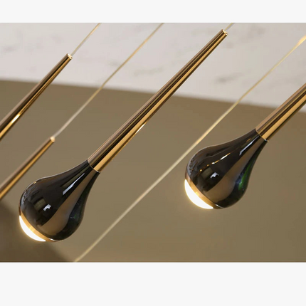 Lustre suspension long nordique creux pour loft, hôtel, appartement — LZ4M9Q2