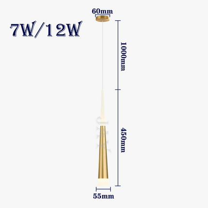 Lustre suspension conique LED style nordique moderne — LZ4X9P7