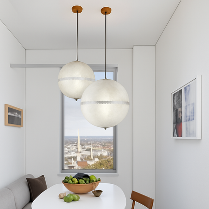 Lustre LED design italien en fibre de verre — LZ7XQ9