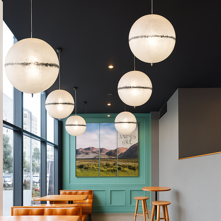 Lustre LED design italien en fibre de verre — LZ7XQ9