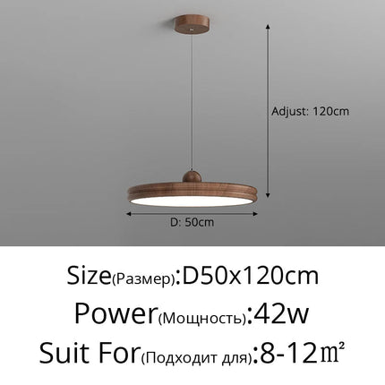 Lustre suspension médiéval style japonais en rondins — LZ4X9T