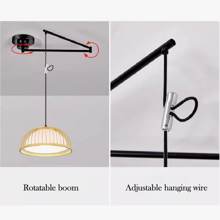 Lustre minimaliste extensible avec bras pivotant pliable — LZ4X9J