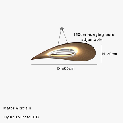 Lustre suspension minimaliste en bois au design danois moderne — LZ4X9T1