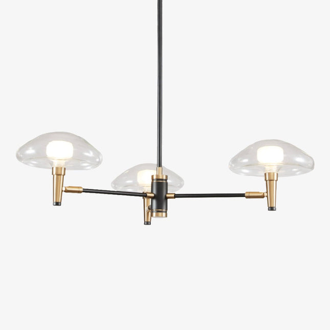Lustre moderne abat-jours en forme de méduse en verre Hailey