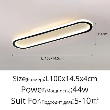 lustre moderne avec bande led robuste pour éclairage intérieur