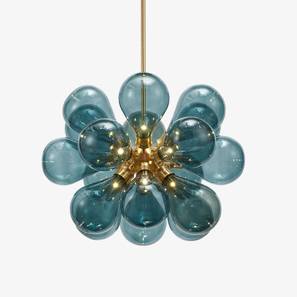 Lustre moderne avec multiple boule en verre Beans