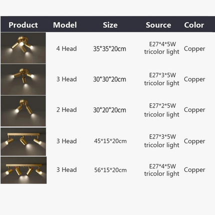 Lustre intérieur moderne avec spots LED intégrés — LZ4X9T2
