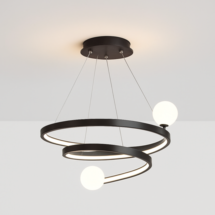 Lustre suspension moderne en spirale pour décoration intérieure — LZ4X9P