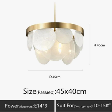 Lustre moderne en verre pour décoration intérieure — LZ4X9M