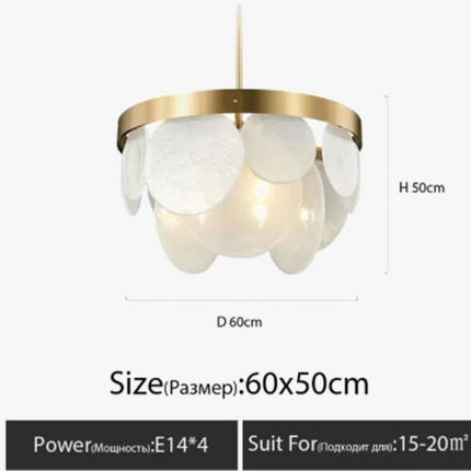 Lustre moderne en verre pour décoration intérieure — LZ4X9M