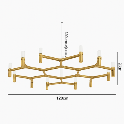 Lustre suspendu moderne en métal avec éclairage réglable — LZ4X9T2