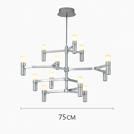 Lustre suspendu moderne en métal avec éclairage réglable — LZ4X9T2