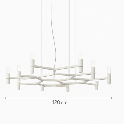 Lustre suspendu moderne en métal avec éclairage réglable — LZ4X9T2