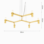 Ampoule dorée 1 niveau 6 / Blanc chaud