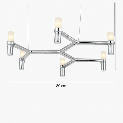 Lustre suspendu moderne en métal avec éclairage réglable — LZ4X9T2
