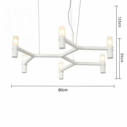 Lustre suspendu moderne en métal avec éclairage réglable — LZ4X9T2