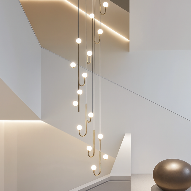 Lustre moderne créatif avec éclairage LED intégré — LZ4X9P