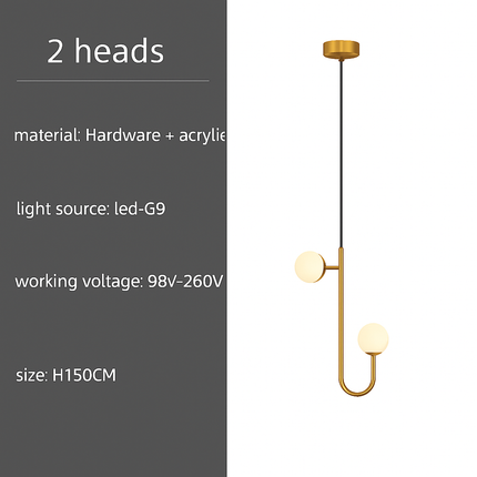 Lustre moderne créatif avec éclairage LED intégré — LZ4X9P