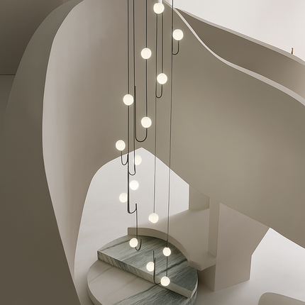 Lustre moderne créatif avec éclairage LED intégré — LZ4X9P